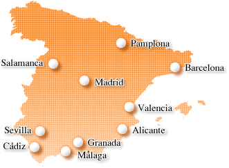 スペイン地図