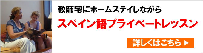 教師宅にホームステイしながら　スペイン語プライベートレッスン